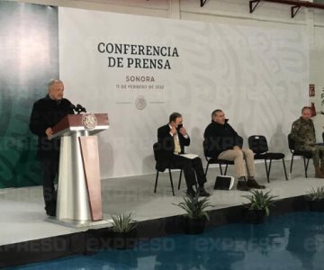 Andrés Manuel López Obrador transmite su mañanera desde Hermosillo