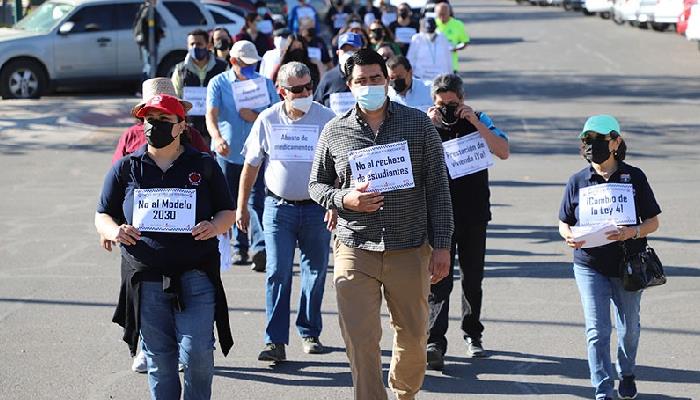 Staus realiza “Caminata por la salud y la democratización de la Unison”