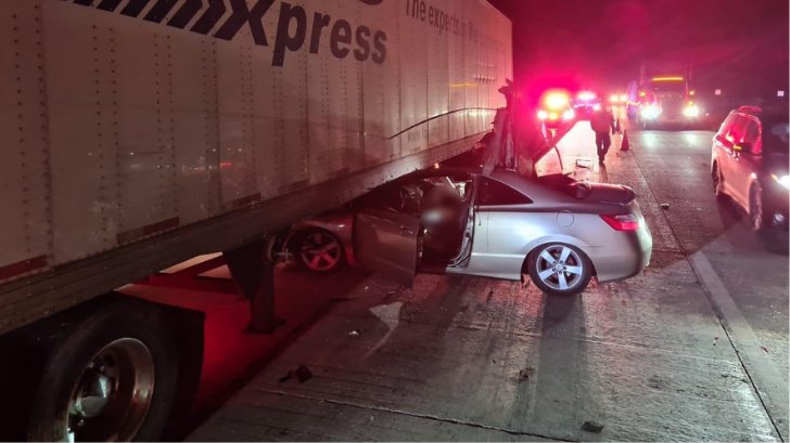 Fuerte accidente deja un muerto y un lesionado en la carretera Guaymas-Hermosillo