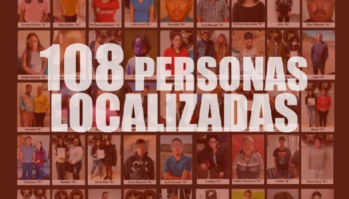 Localiza FGJE a 110 personas durante febrero