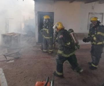 Fuga de gas provoca fuerte incendio en una vivienda de Navojoa