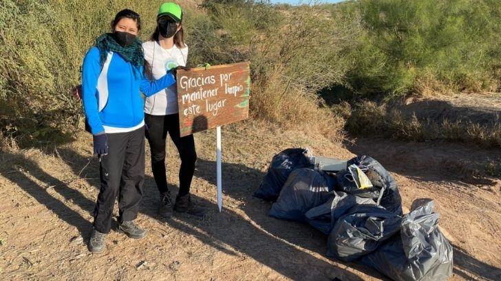 Colectivos ambientalistas se reúnen a limpiar cerro del Estadio Sonora