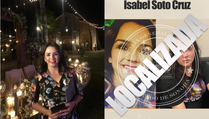 Localizada Isabel Soto Cruz; salió de su casa por voluntad propia