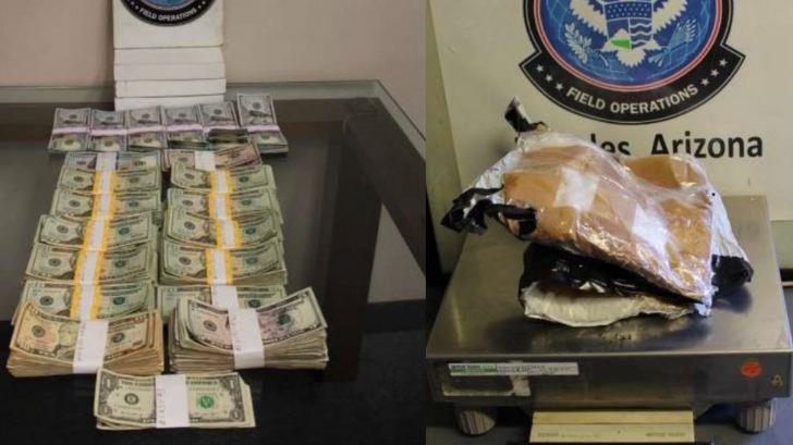 Autoridades americanas detienen a sujetos con dinero y droga
