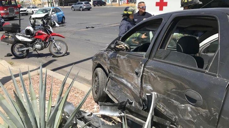 Hermosillo: tremendo choque en bulevar Colosio