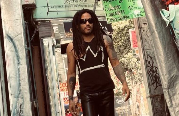 Lenny Kravitz  pasea por la CDMX