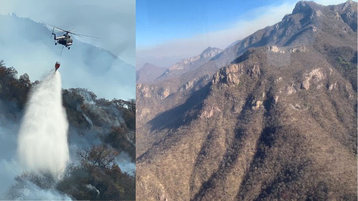 Afectación del incendio en la Sierra de Álamos aumenta a más de 3 mil hectáreas