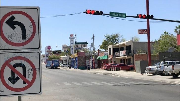 Hermosillo: semáforo desconfigurado pone en peligro a automovilistas