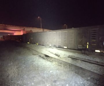 Tren se descarrila en Navojoa; las vías no estaban conectadas