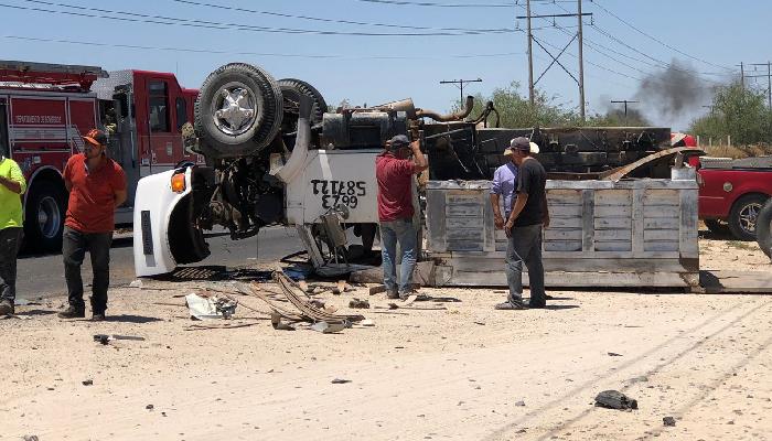 Aparatoso accidente en carretera San Pedro-Zamora deja una mujer lesionada