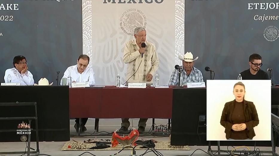 AMLO en Sonora: López Obrador autoriza pagar 30 mil hectáreas para los pueblos yaquis