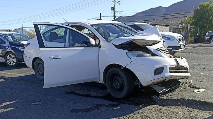 Se registra choque por alcance en carretera Internacional México 15