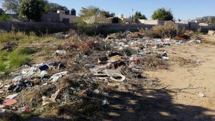 Patio de primaria al norte de Hermosillo se ha convertido en un basurero clandestino