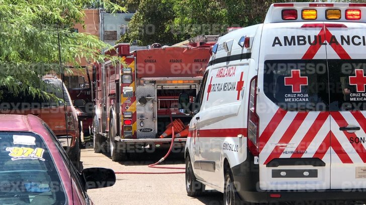 Incendio al poniente de Hermosillo provoca crisis nerviosa