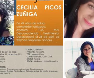 Hallan camioneta de Cecilia Picos, desaparecida en Empalme el jueves