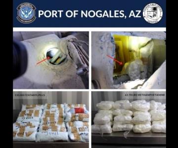 Incautan cargamento de narcóticos de automóvil en la frontera
