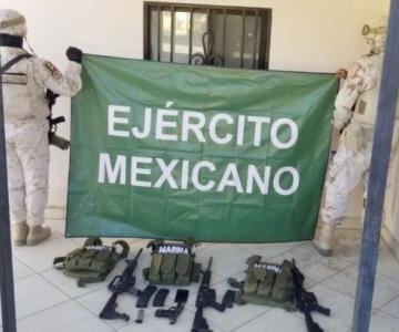 Ejército detiene a tres personas armadas en Pitiquito