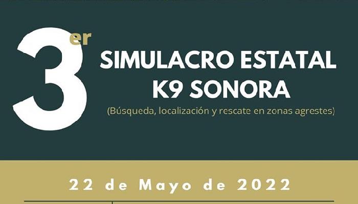 Simulacro K9 Sonora preparará para rescates de personas desaparecidas