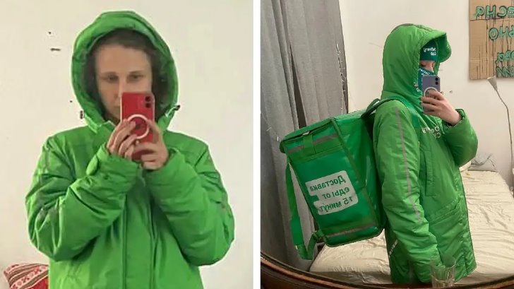Miembro de Pussy Riot escapa de Rusia vestida de repartidora de comida