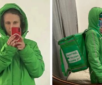 Miembro de Pussy Riot escapa de Rusia vestida de repartidora de comida