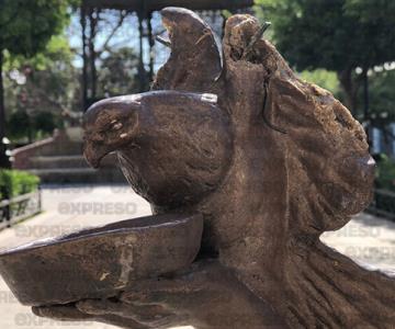 Vandalizan escultura de la Niña con la paloma, ubicada en la Plaza Zaragoza