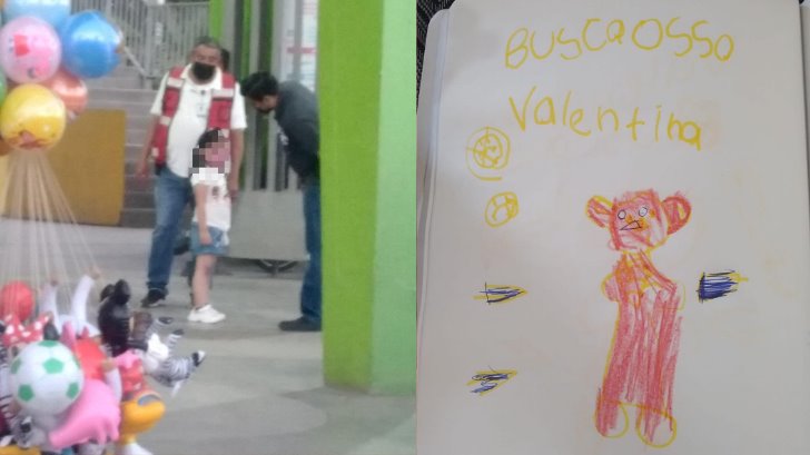 La pequeña Valentina busca a su compañero de aventuras