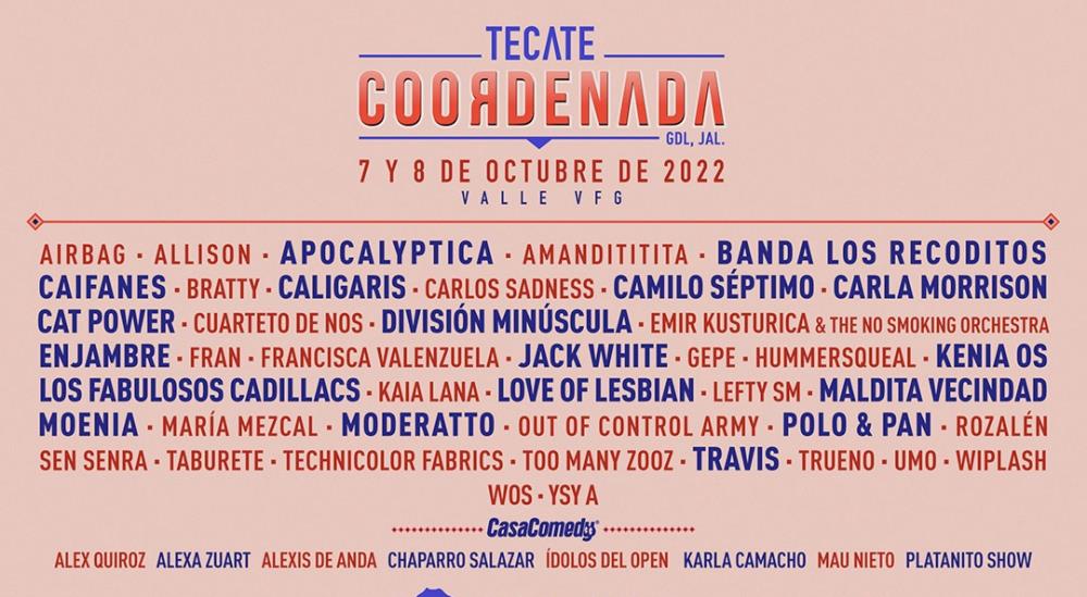 Anuncian el cartel del Tecate Coordenada