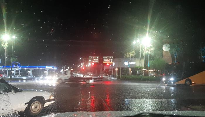 Primeras precipitaciones en Hermosillo la noche de este sábado